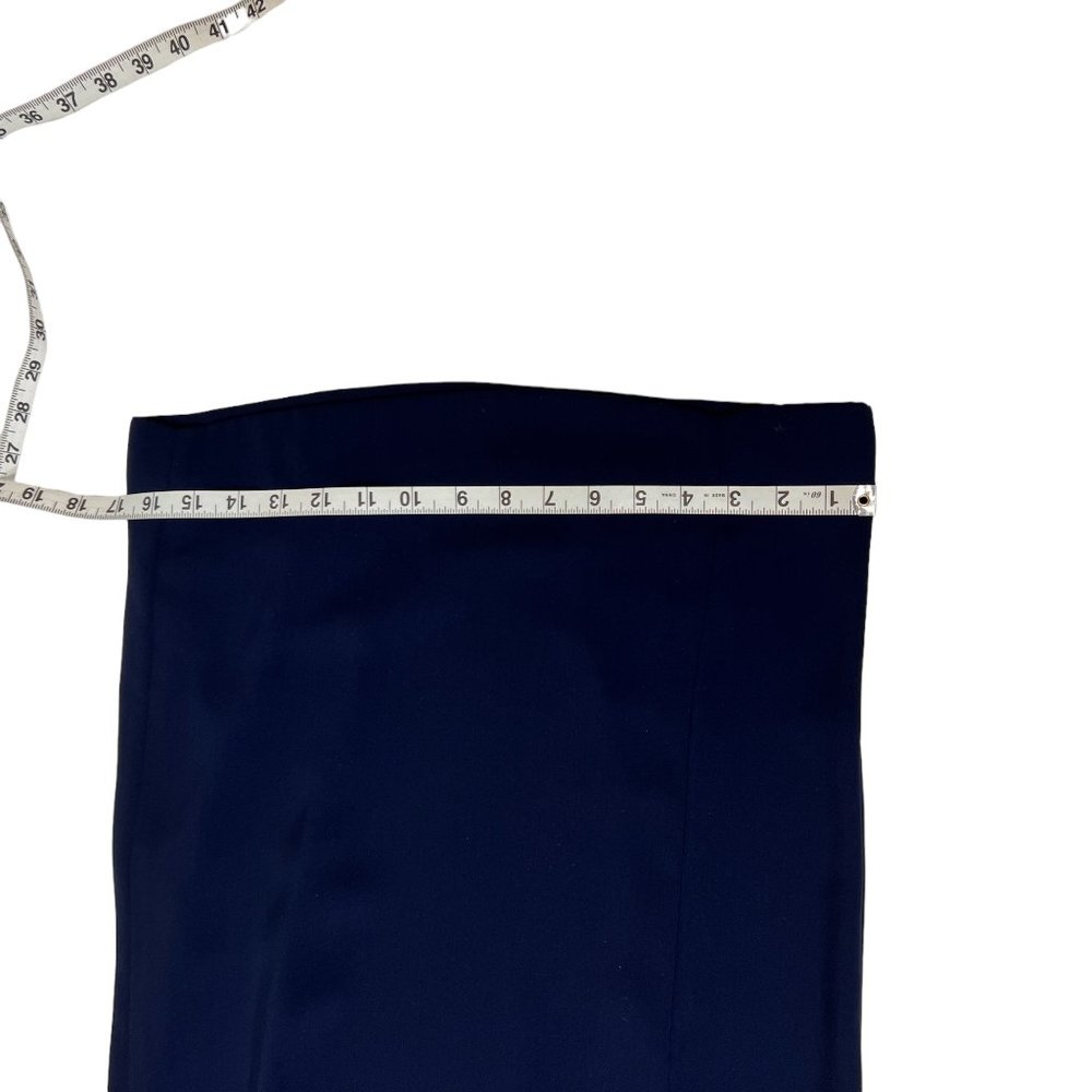 Antonio Melani Navy Pleated Palazzo Wide Leg Mirren Pant Size 6 - Picture 9 of 13